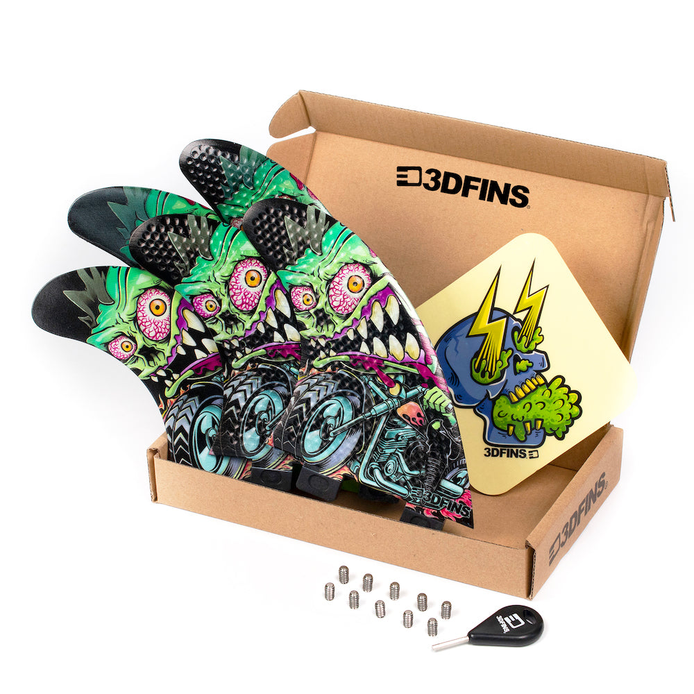 3DFins - 5 Fin Rider (FCS 1) - Medium – Wetfins