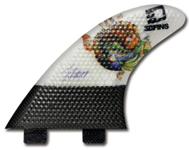 3DFins - Carbon 7.0 XDS (FCS) - YingYang Fish - Large
