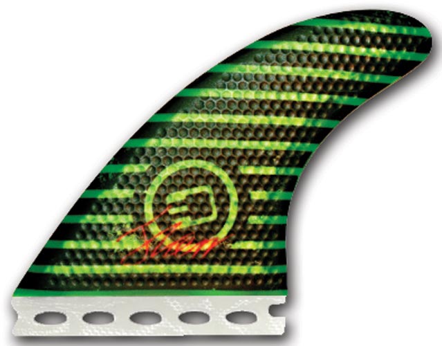 3DFins - 7.0 XDS (Future) - Large - Green Stripe