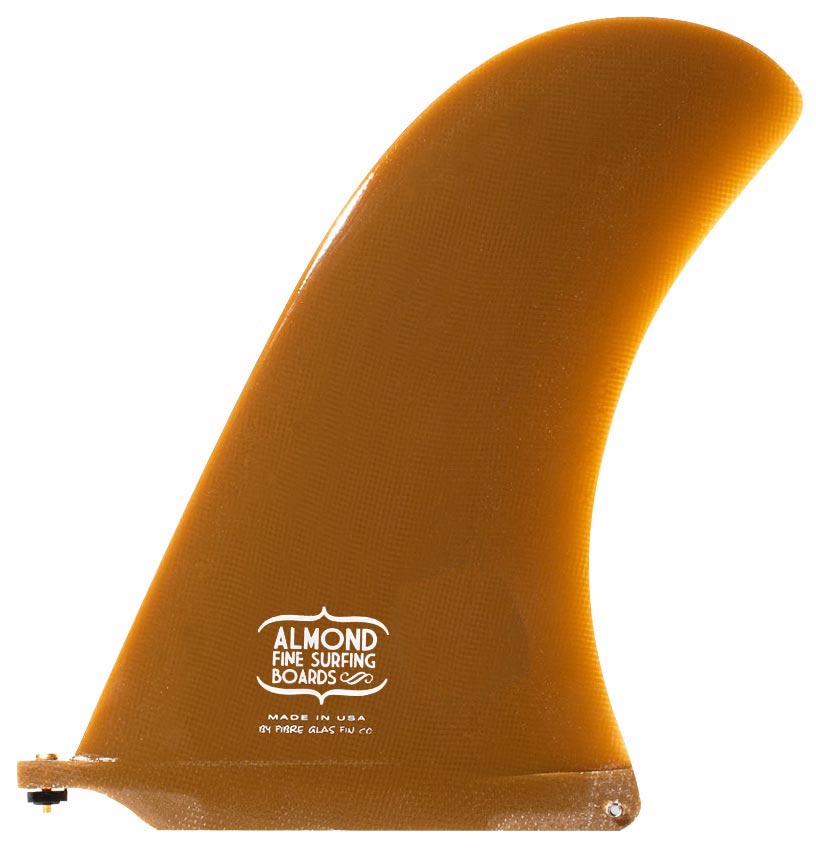 Almond Fins - 10" Log Rhythm Fin - Gloss Brown