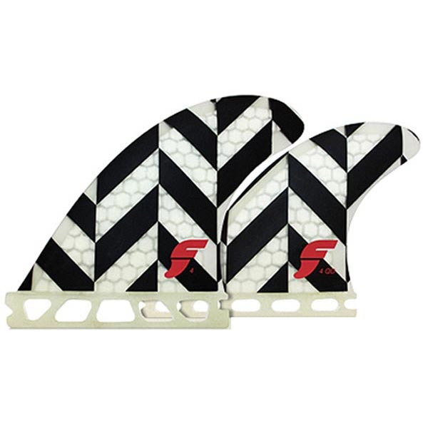 Future Fins  - F4 Quad - Black Stripe - Small