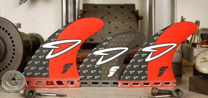 Futures Fins - V2 Roberts Tri-Quad(5 Fin) - Red - Medium