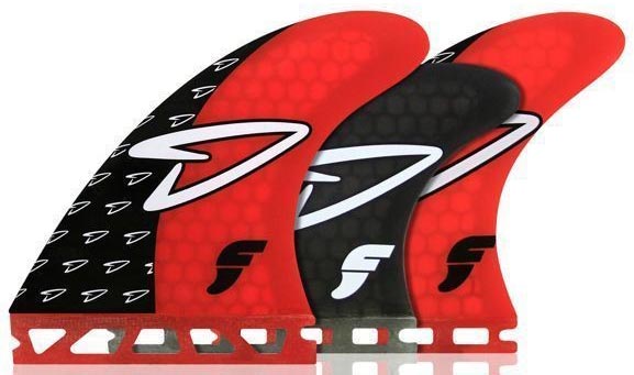 Futures Fins - V2 Roberts Tri-Quad(5 Fin) - Red - Medium