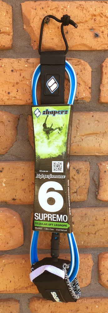 Shapers Legropes - 6ft Supremo Blue/White
