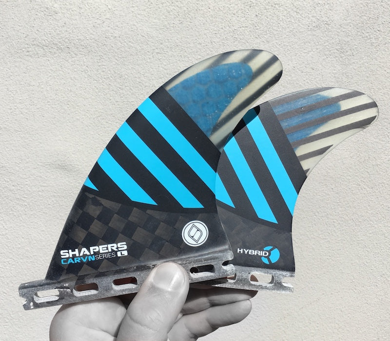 Shapers Fins - CARVN Quad Rears (Futures) - Blue - Large