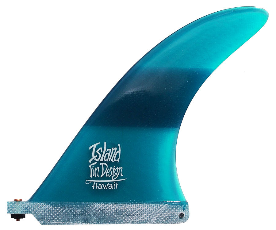 Island Fin Design - 7.5" Barracuda - Blue Stripe