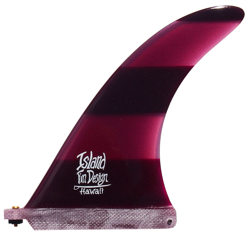 Island Fin Design - 8" Barracuda - Purple Stripe