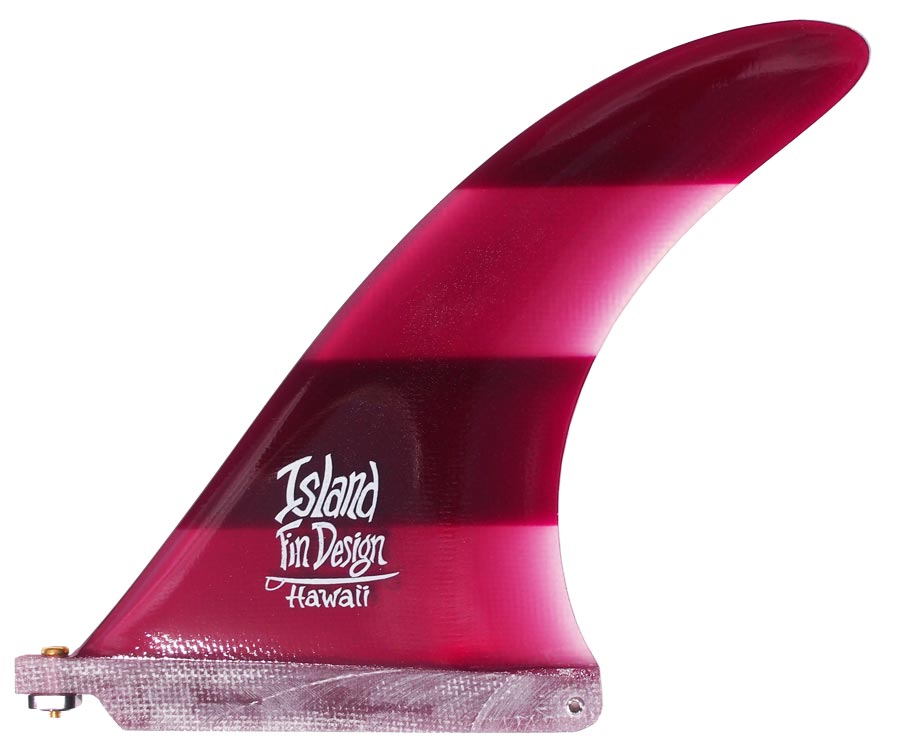Island Fin Design - 7" Barracuda - Purple Stripe