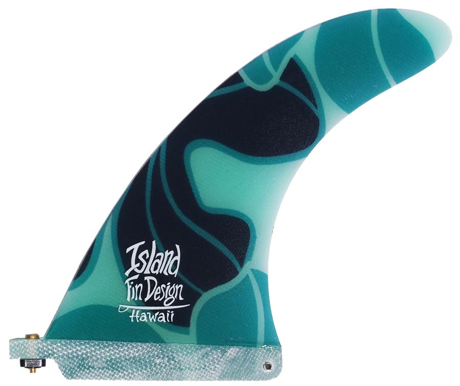 Island Fin Design - 7" Makai - Aloha Print - Green