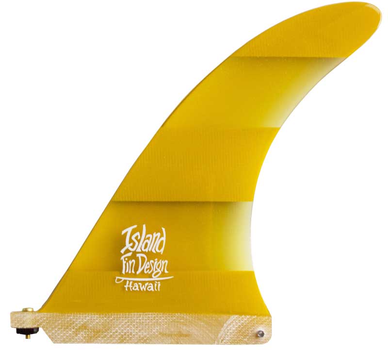 Island Fin Design - 7" H1 Freeway - Yellow Stripe