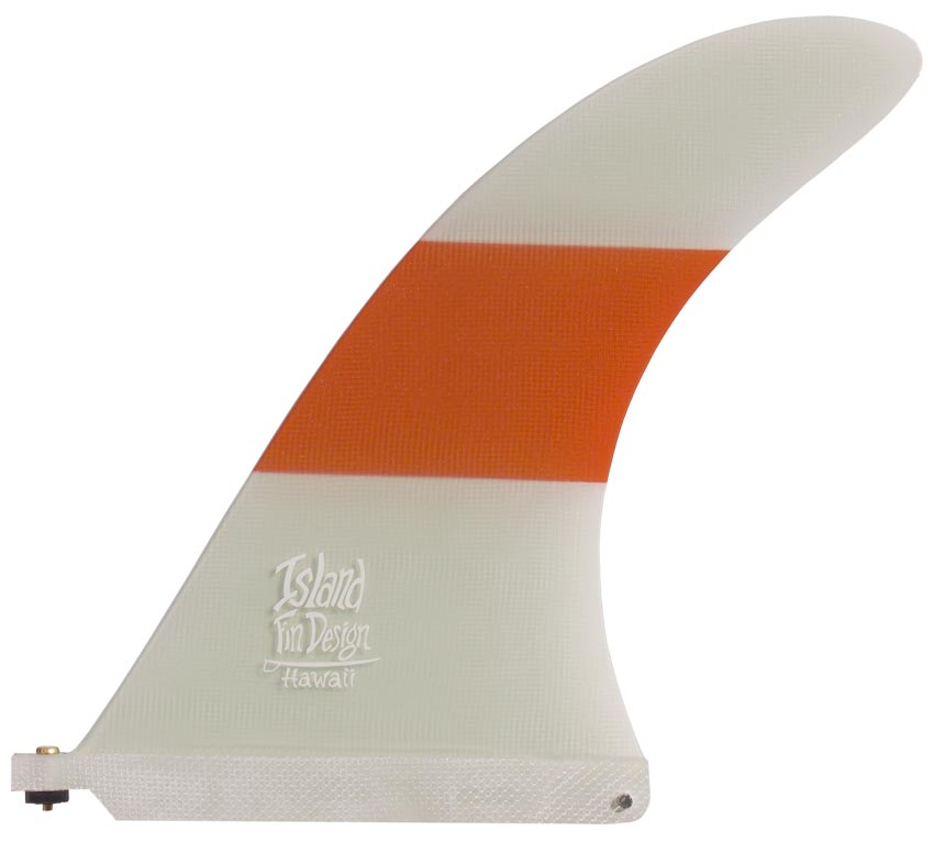 Island Fin Design - 9.5" H2 Freeway - Orange Stripe