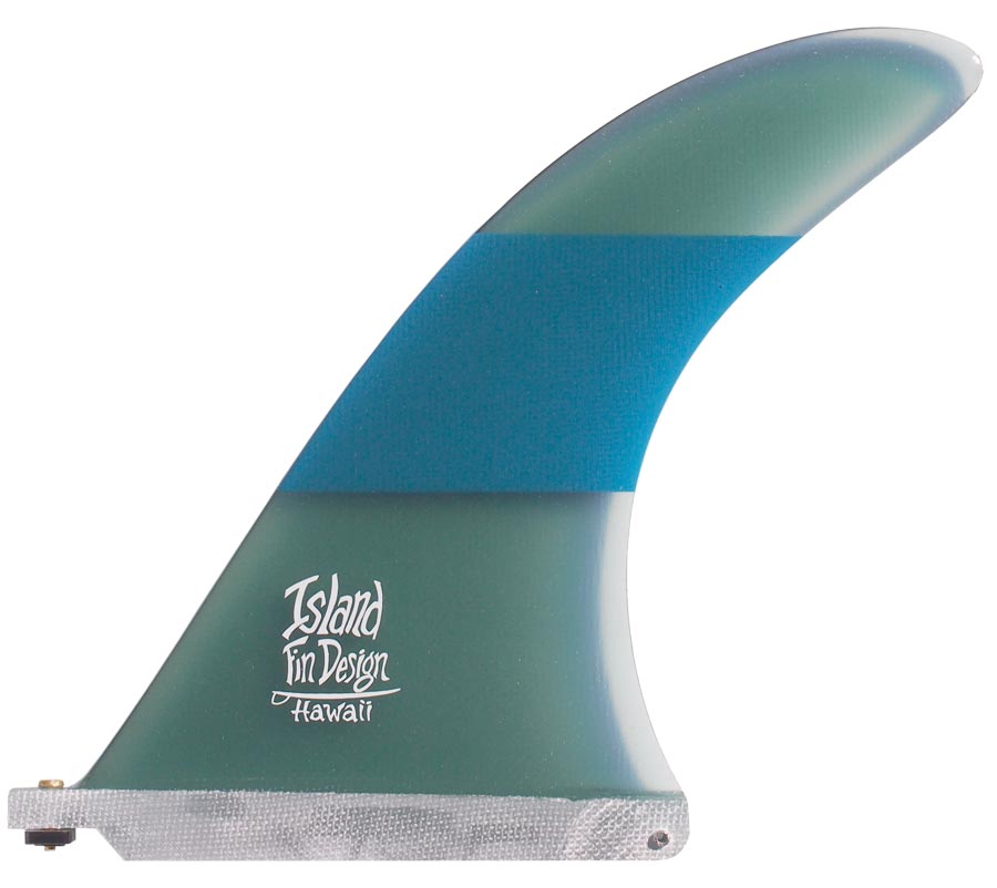 Island Fin Design - 9" H2 Freeway - Blue Stripe