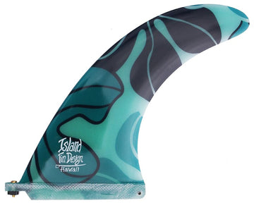 Island Fin Design - 9" Makai - Aloha Print - Green
