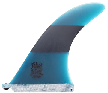 Island Fin Design - 9" The Islander - Matte Blue Stripe