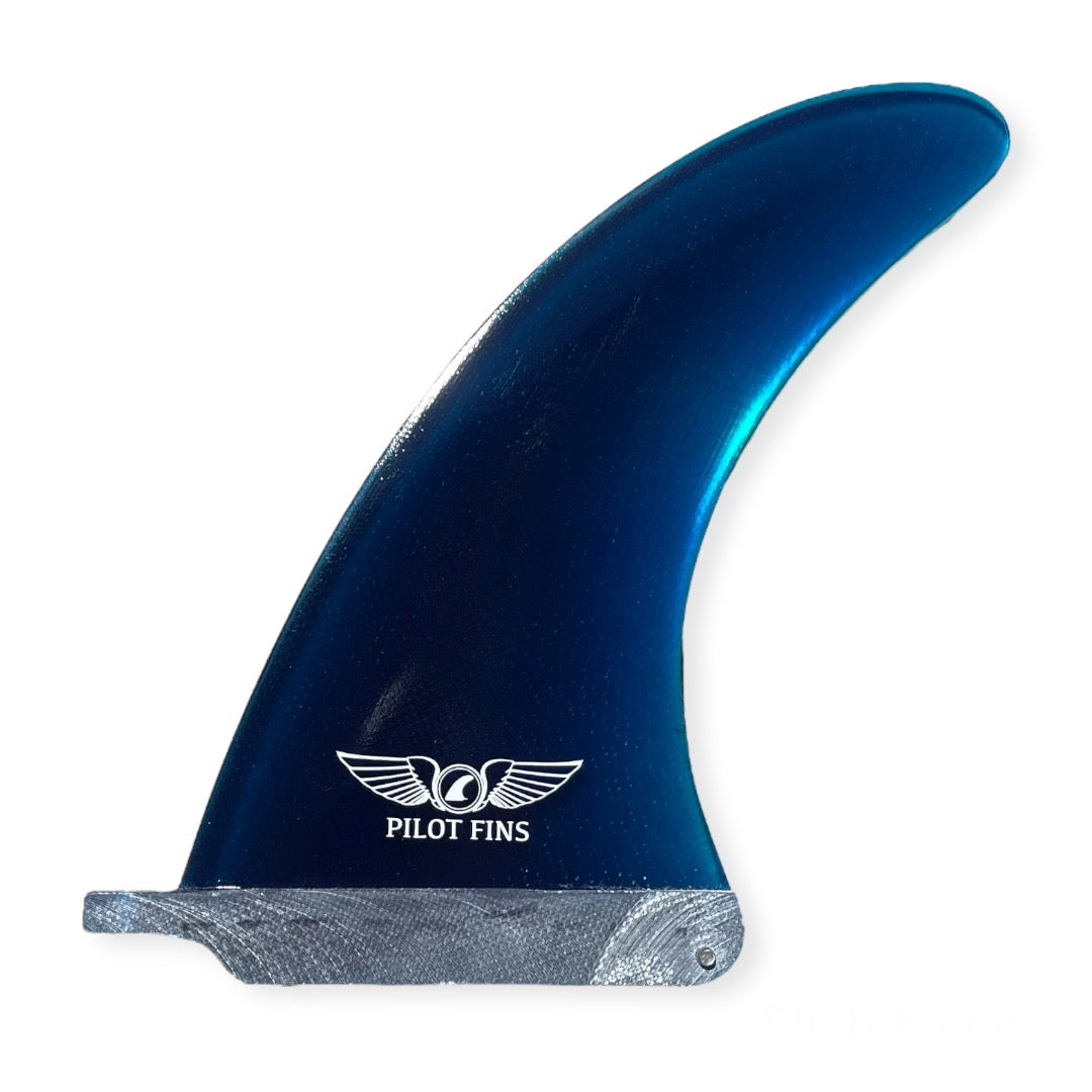 Pilot Fins - 9" Classic Longboard Fin - Blue
