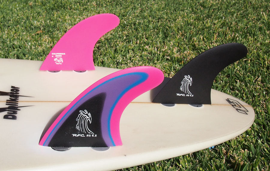 Rainbow Fins - R5 4.5" (FCS) - Pink Multi - Medium