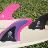 Rainbow Fins - R5 4.5" (FCS) - Pink Multi - Medium