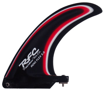 Rainbow Fins - 5" Mini Flex - Black/Red Multi