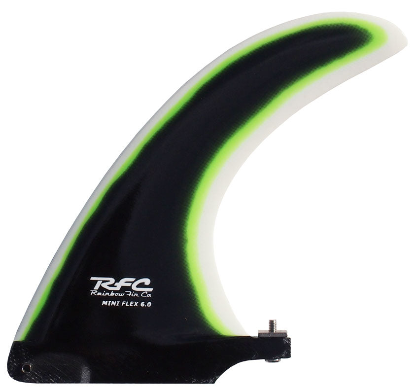 Rainbow Fins - 6" Mini Flex - Black/White Multi