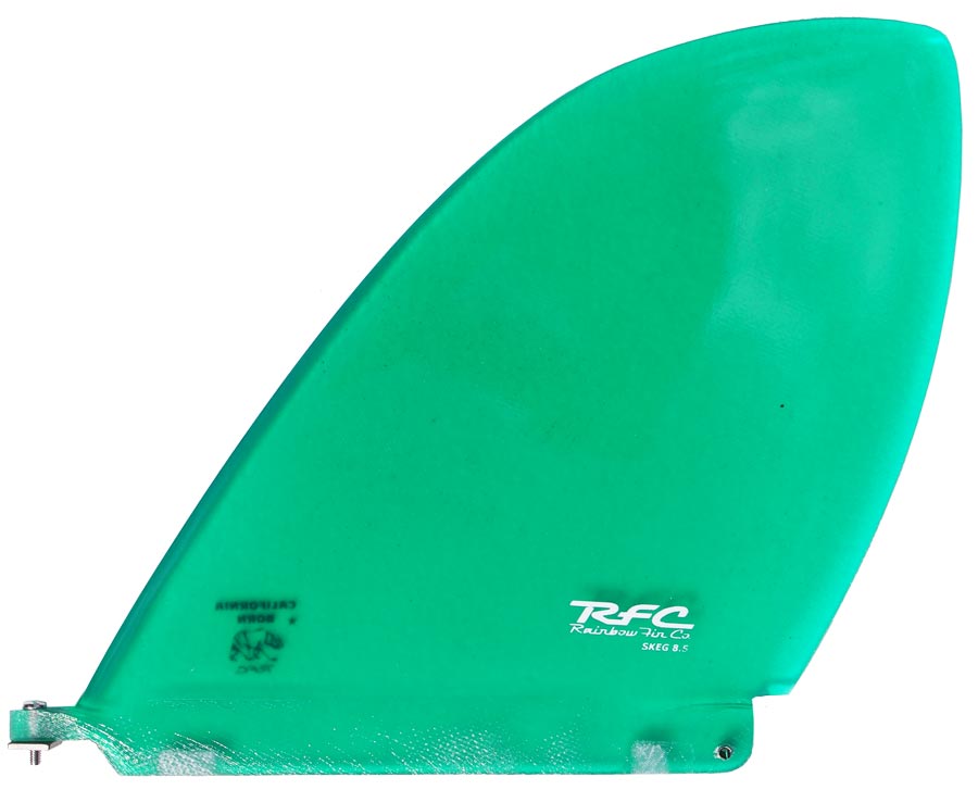 Rainbow Fins - 8.5" Skeg D-Fin - Green