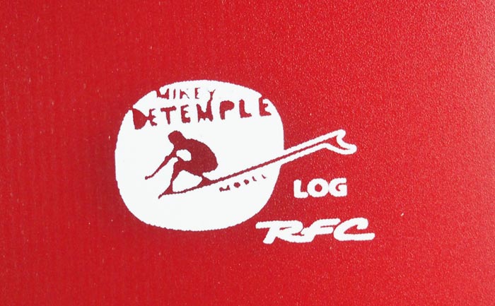 Rainbow Fins - 9.75" Mickey DeTemple Log - Matte Red