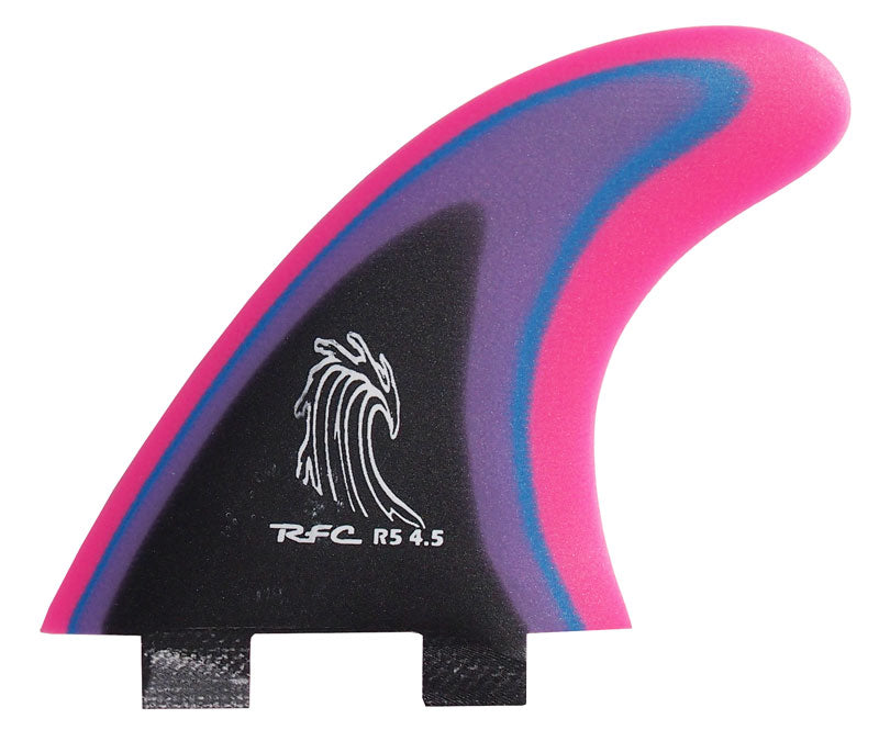 Rainbow Fins - R5 4.5" (FCS) - Pink Multi - Medium