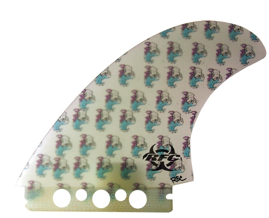 Rainbow Fins - Twin RSC 5.5 (Future) - Clear/Skulls