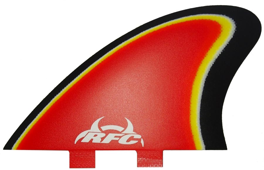 Rainbow Fins - Twin Fish Rocket (FCS) - Red/Black