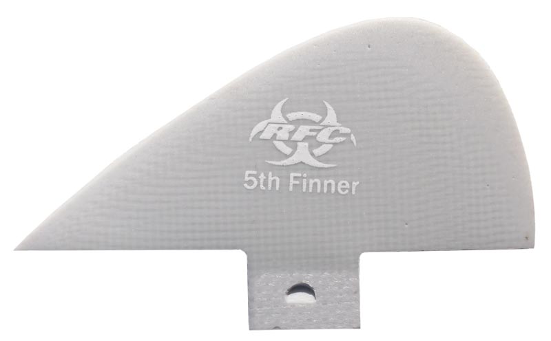 Rainbow Fins - 5Th Finner (FCS) - Small - White/Grey