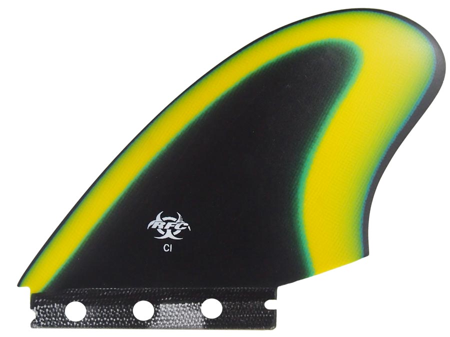 Rainbow Fins - Twin Fish CI Keels (Future) - Black/Yellow
