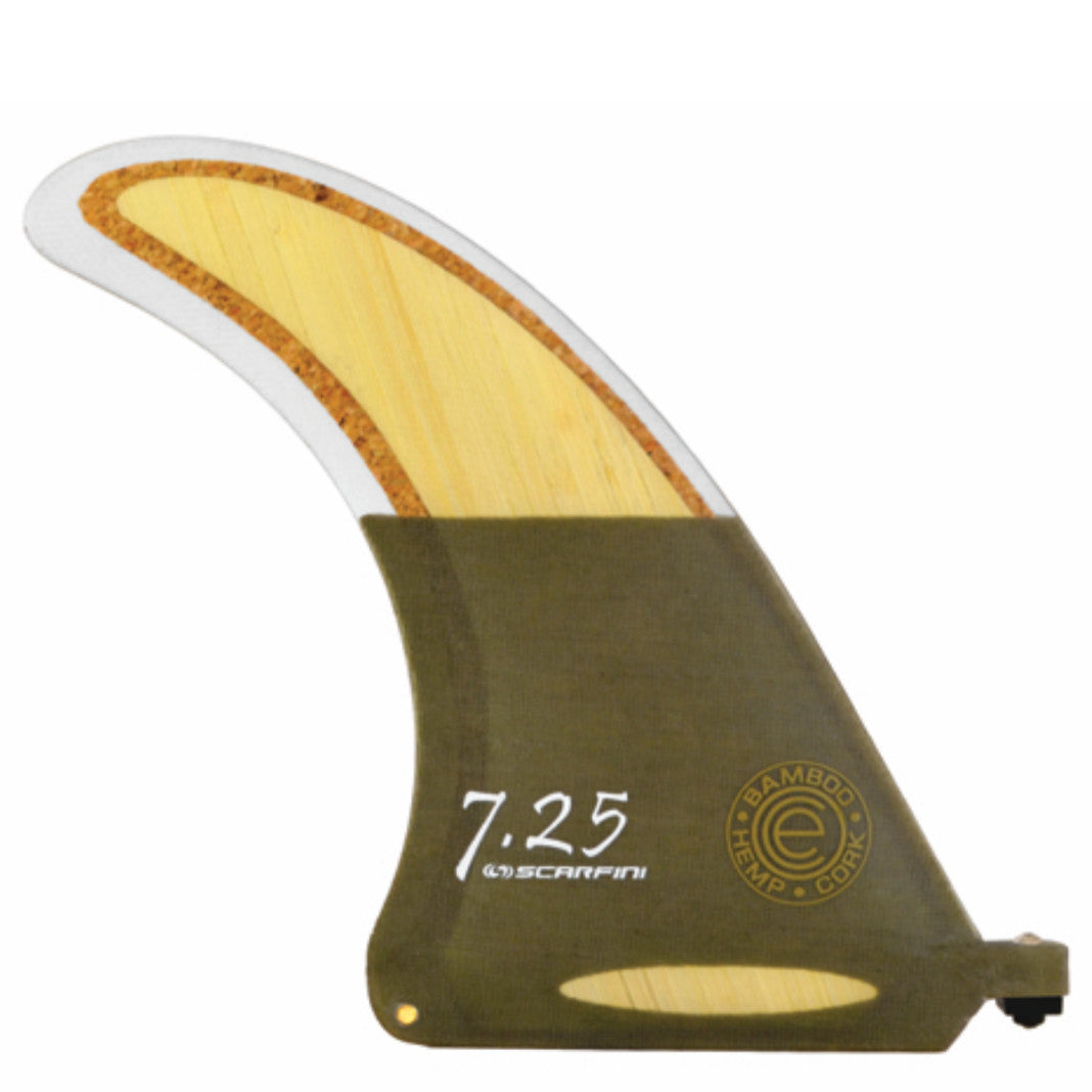 Scarfini Fins - 7.25" Longboard Fin - Eco Wood