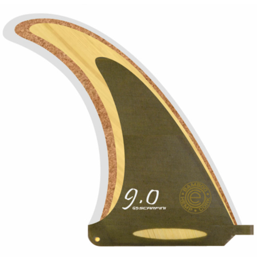 Scarfini Fins - 9" Longboard Fin - Eco Wood