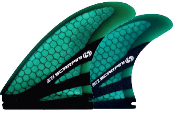 Scarfini Fins - FX4-Quad - Green - (Future) Large