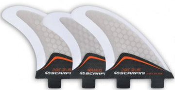 Scarfini Fins - HX2.5 Tri-Quad(5 Fin) - FCS - Red - Medium