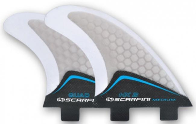 Scarfini Fins - HX2-Quad (FCS) - Blue - Medium