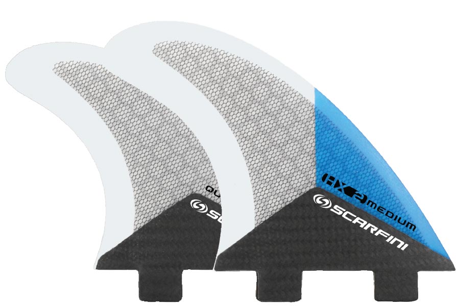 Scarfini Fins - HX2 - Quad (FCS) - Blue - Medium