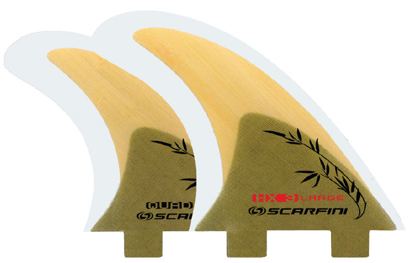 Scarfini Fins - HX3-Quad - Bamboo (FCS) - Large