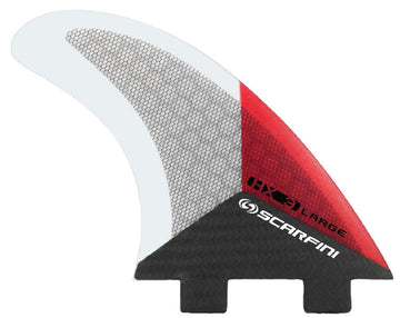 Scarfini Fins - HX3 (FCS) Red - Medium/Large