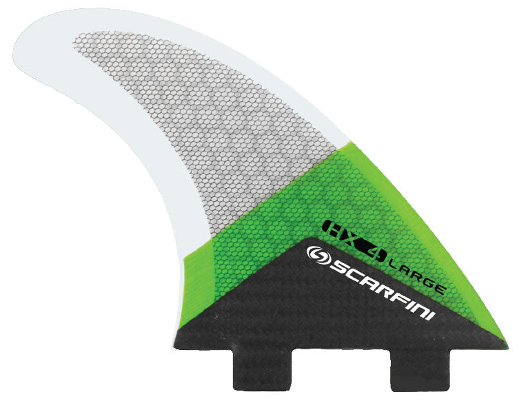 Scarfini Fins - HX4 (FCS) - Green - Large