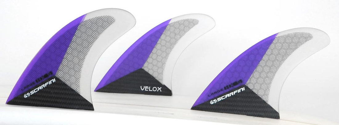 Scarfini Fins - HX5 (FCS) - Purple - Large