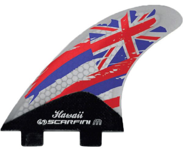 Scarfini Fins - Hawaii Flag Series (FCS) - Medium
