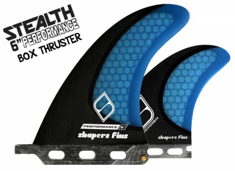 Shapers Fins - 6" Performance - 2+1(Futures) - Blue
