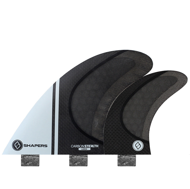 Shapers Fins - Stealth Quad (FCS) - White - Large