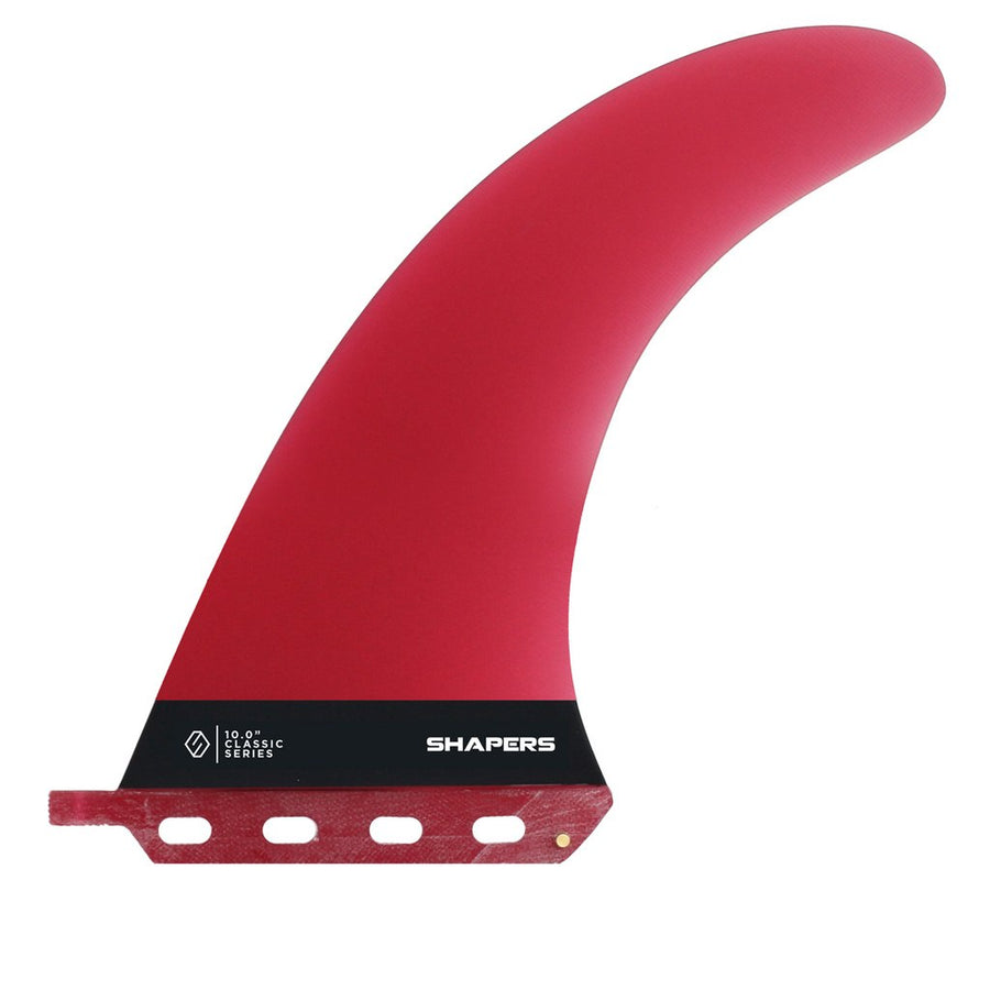 Shapers Fins - 10" Classic Dolphin - Red