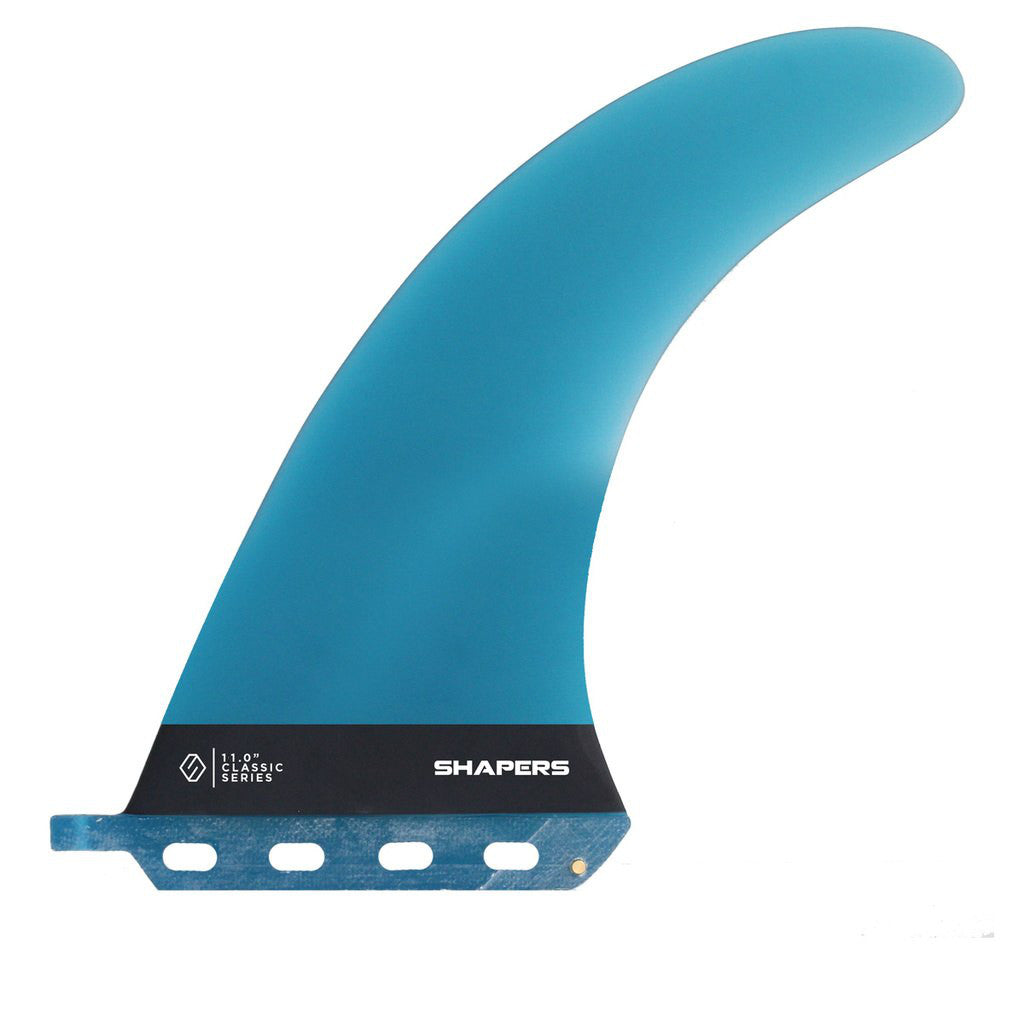 Shapers Fins - 11" Classic Dolphin - Blue