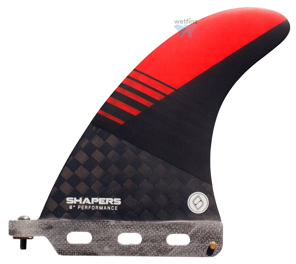 Shapers Fins - 6" Performance - Red