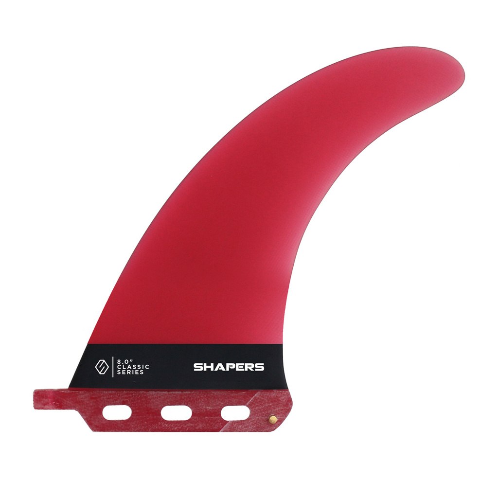 Shapers Fins - 8" Dolphin - Red