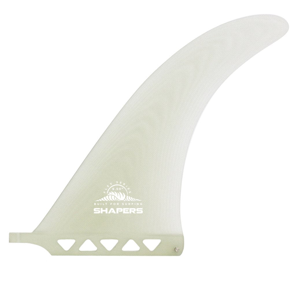 Shapers Fins - 9.5" Flex - Clear