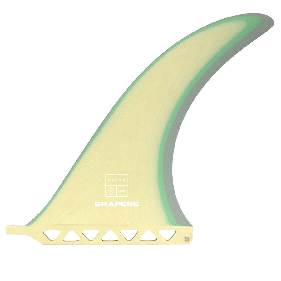 Shapers Fins - 9.75" Gatto - Lime Mint Grey
