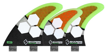Shapers Fins - AM1 Spectrum Tri-Quad-5 Fin (FCS) - Green - Medium